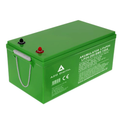 Akumulator Litowy AZO Digital LiFePO4 200Ah 24V BMS 150A Bluetooth / Mata 35,5kg